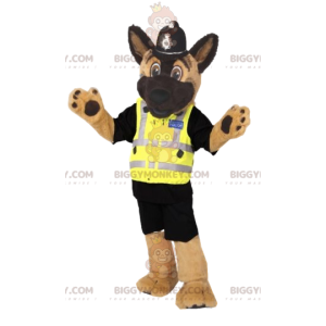 BIGGYMONKEY™ German Shepherd Mascot Costume In Policeman